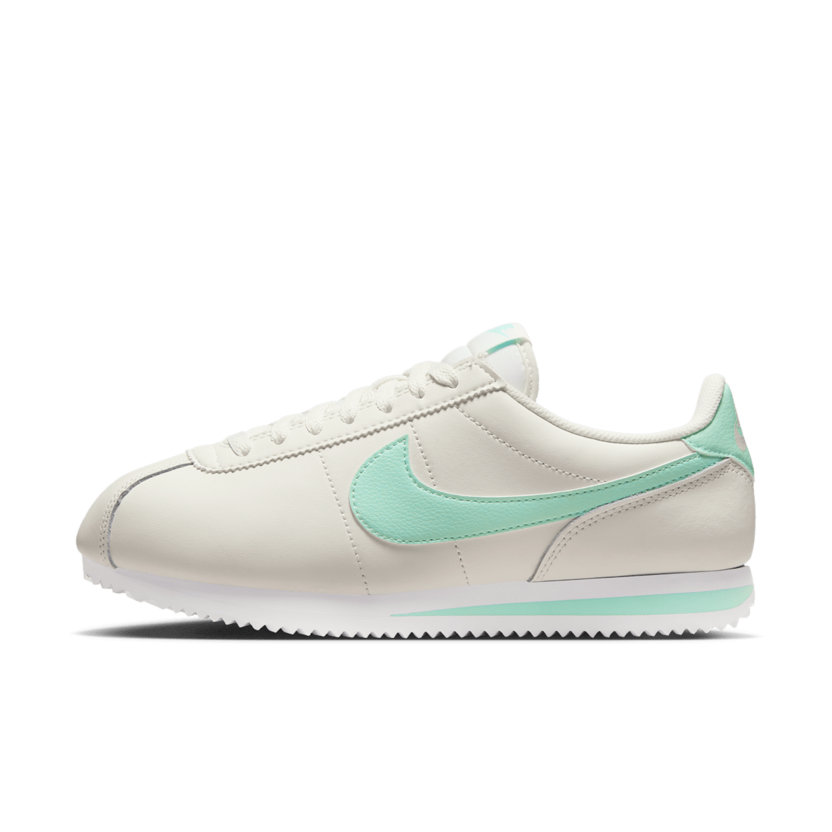 Nike レザーコルテッツ ホワイト/グリーン スニーカー ナイキ NIKE コルテッツ レザー スニーカー レディース CORTEZ